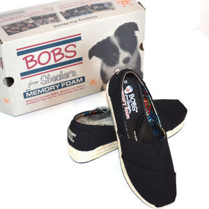 Bobs From Skechers Womens Slip on Wedge Shoe New!